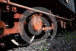 Vintage Steam Train Details Railway