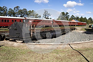 Vintage steam train turntable for reversing train engines.