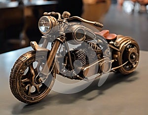 Vintage Steel: Classic Motorcycle Miniature
