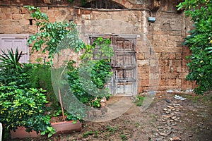 The vintage street in Batroun, Lebanon