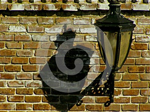 Vintage street lamp in sibiu