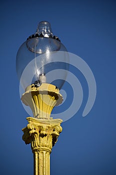 Vintage streetlamp on the territory of Moscow State University