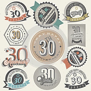 Vintage style 30 anniversary collection.