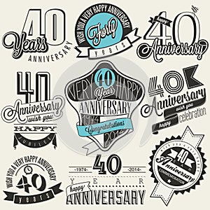 Vintage style 40 anniversary collection.