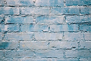 Blue brick wall background