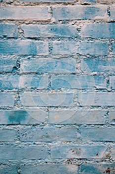 Blue brick wall background