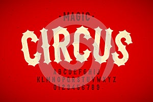 Vintage style Circus font