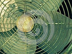 Vintage style condenser fan coil cooling