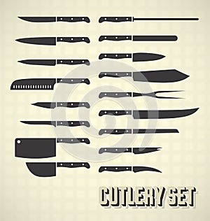 Vintage Style Cutlery Knife Set