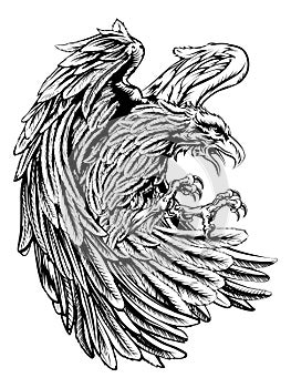 Vintage style eagle