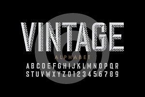 Vintage style font photo