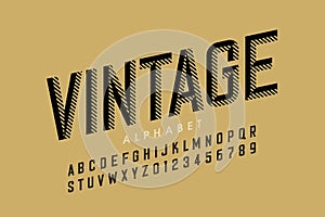 Vintage style font photo