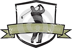 Vintage Style Golf Crest