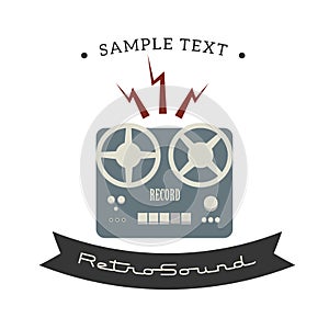 Vintage style magnetophone