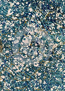 Vintage style marbled paper