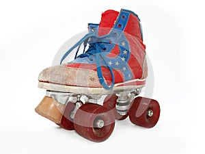 Vintage style old roller skate