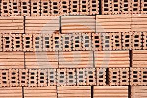Vintage style red brick wall background image used as online advertising media element.