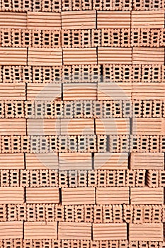Vintage style red brick wall background image used as online advertising media element.