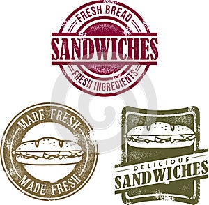 Vintage Style Sandwich Graphics