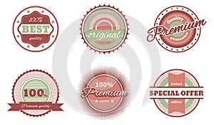 Vintage style tags