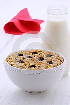 Vintage styling muesli cereal