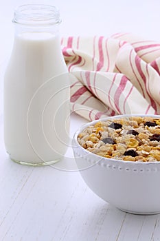 Vintage styling muesli cereal