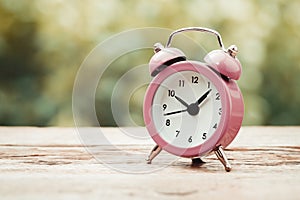 Vintage stylized photo of alarm clock