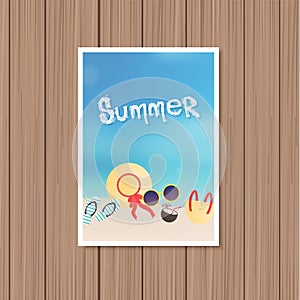 Vintage summer poster