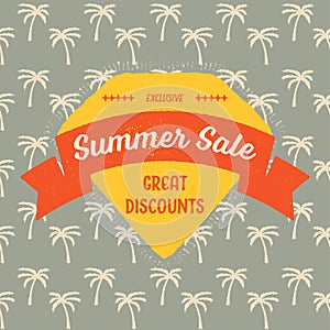 Vintage Summer Sale Badge