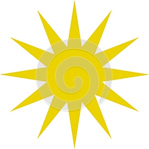 Vintage sun icon. Sun star icons or logo collection. Sun rays. Radial sunset beams. Fireworks. Vector illustration.