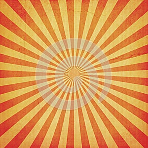 Vintage sunburst and texture