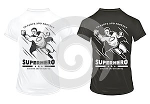 Vintage Superhero Prints Template