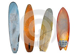 Vintage surfboard isolated