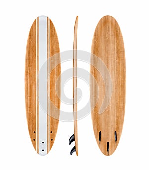 Vintage surfboard isolated