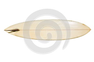 Vintage Surfboard isolated on white photo
