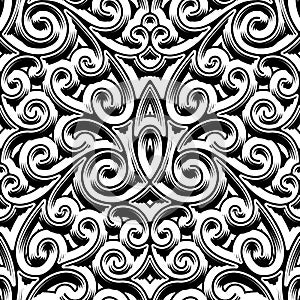 Vintage swirly pattern photo
