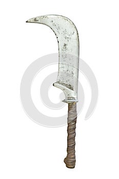 Vintage sword isolated on white