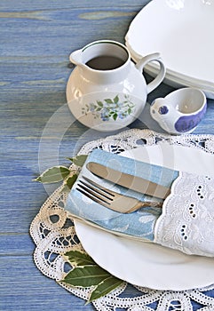 Vintage table setting