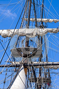 Vintage Tall Ship Rigging