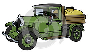 The vintage tank truck