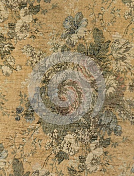 Vintage Tapestry Floral Fabric