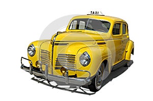 Vintage taxi