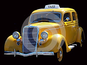 Vintage Taxi Cab photo