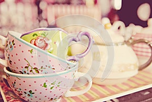 Vintage tea cups