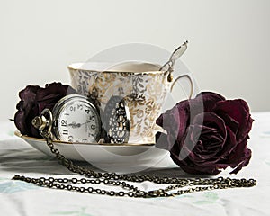 Vintage Tea Still Life 2