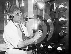 Vintage Technology, Telephone Machine, Worker