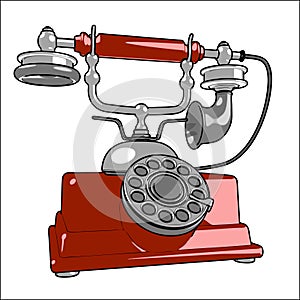 Starodávny telefón 