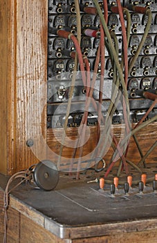Vintage Telephone Operator's Board