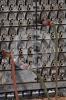 Vintage Telephone Switchboard photo