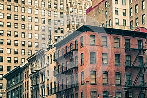 Vintage New York City Apartment Buildings